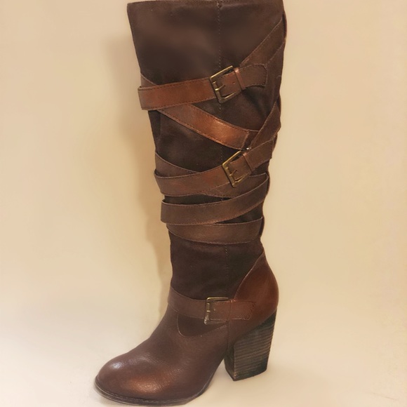 Steve Madden Knee-High Heeled Boots (9) - Picture 1 of 3